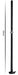 Gode long Mega Snake 100 x 3cm Noir
