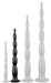Gode long Scale Beads M 40 x 4cm Noir