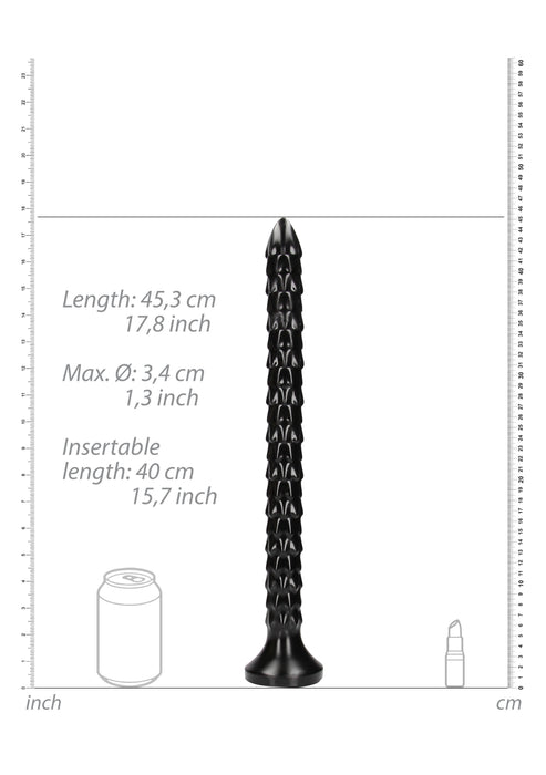 Gode long Scaled Anal Snake M 40 x 3.5cm