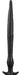 Gode long silicone VIKAELIS L 45 x 4.5cm Noir