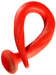 Gode long Stretch Worm N1 - 39 x 3cm Rouge