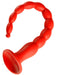 Gode long Stretch Worm N2 - 40 x 4cm Rouge