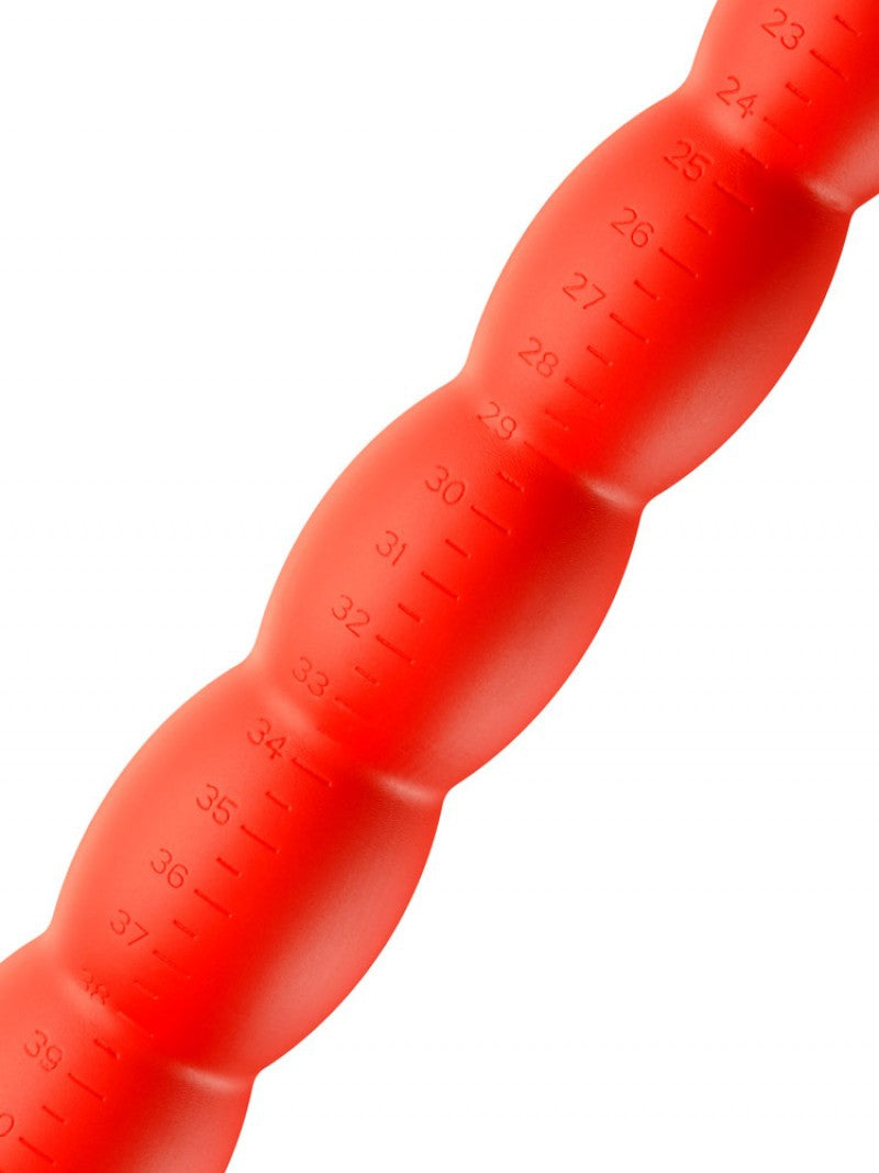 Gode long Stretch Worm N2 - 40 x 4cm Rouge