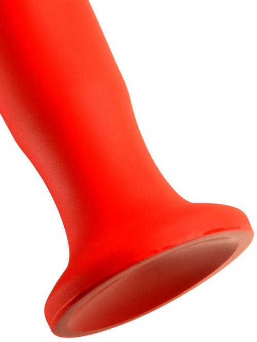 Gode long Stretch Worm N3 - 48 x 3.7cm Rouge