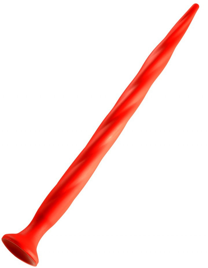 Gode long Stretch Worm N3 - 48 x 3.7cm Rouge