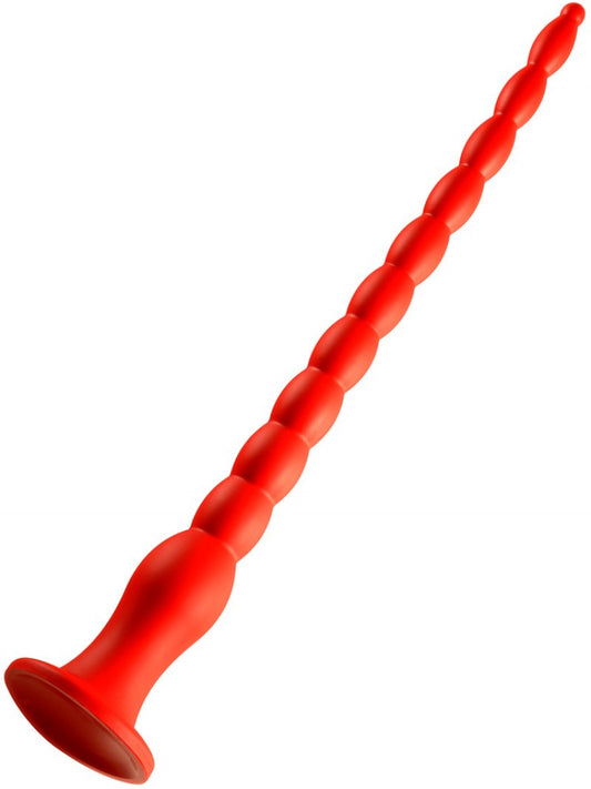 Gode long Stretch Worm N6 - 60 x 6cm Rouge