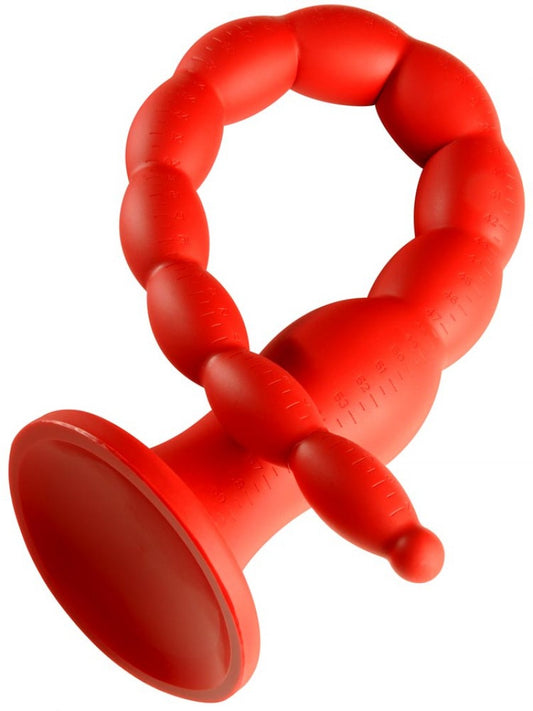 Gode long Stretch Worm N6 - 60 x 6cm Rouge