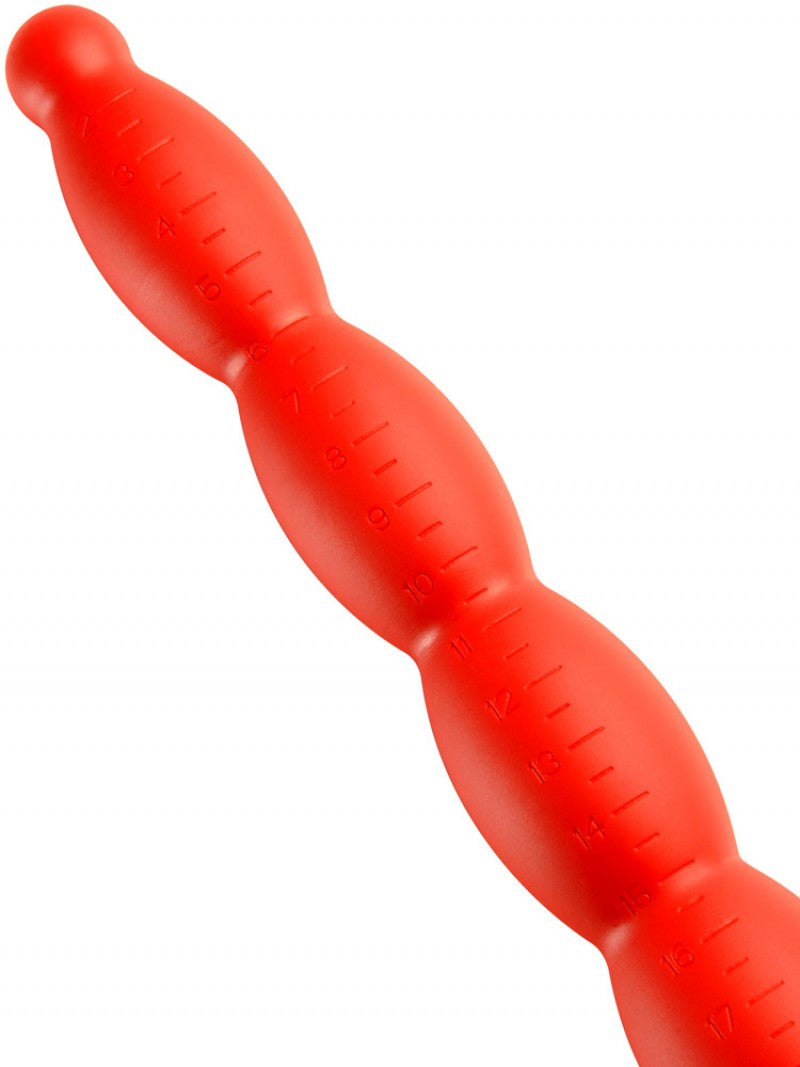 Gode long Stretch Worm N6 - 60 x 6cm Rouge