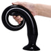 Gode long TAIL FLEX M 40 x 4.5 cm Noir