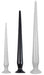 Gode long TAIL FLEX M 40 x 4.5 cm Noir