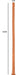 Gode Long Twist 80 x 2.5 cm