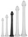 Gode long Whale Dildo L 42 x 6cm - Pointe 5cm Noir