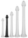 Gode long Whale Dildo M 35 x 5.5cm - Pointe 4.6cm Noir