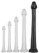 Gode long Whale Dildo XXL 55 x 7.5cm - Pointe 6.3cm Noir