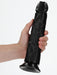 Gode Mega Curved RealRock 25 x 5.6cm Noir