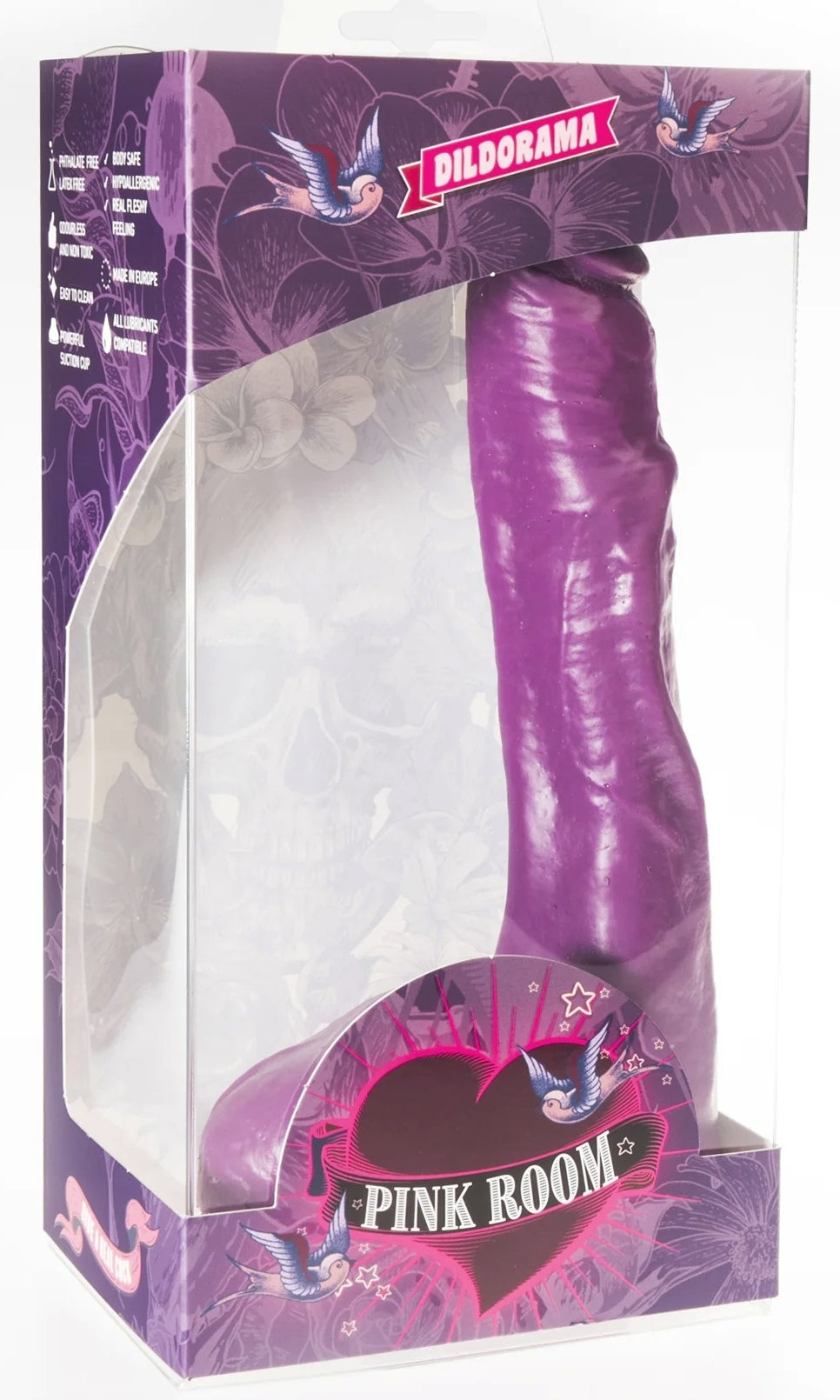 Gode P09 Ethan 18 x 4.5 cm Violet