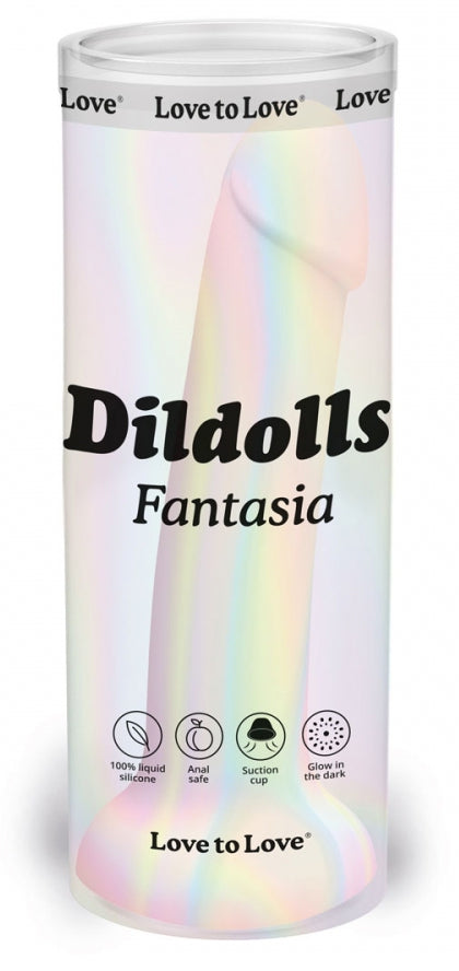 Gode phosphorescent Dildolls Fantasia 16 x 3.6cm