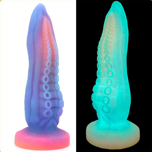 Gode phosphorescent Lumy Octop 21 x 6.3cm