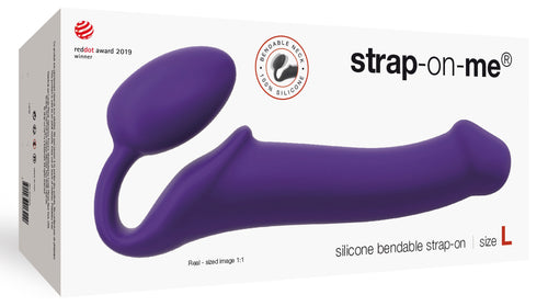 Gode Plug STRAP-ON-ME Bendable L 16 x 3.7 cm Violet
