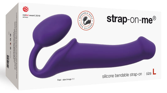 Gode Plug STRAP-ON-ME Bendable L 16 x 3.7 cm Violet