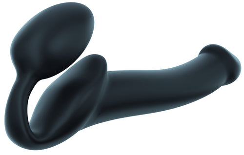 Gode plug STRAP-ON-ME Bendable M 16 x 4 cm Noir