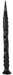 Gode Pointed Twist S 40 x 3 cm Noir