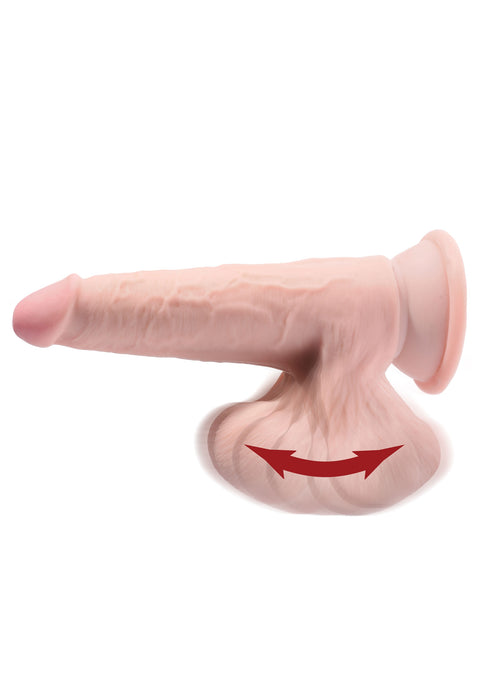 Gode réaliste 3D Cock Swinging Balls 19 x 5.2 cm