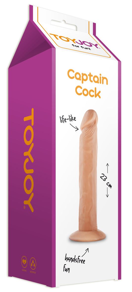 Gode réaliste Captain Cock 22 x 4.5 cm