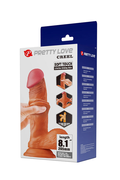 Gode réaliste Creel 16 x 4.4 cm Marron