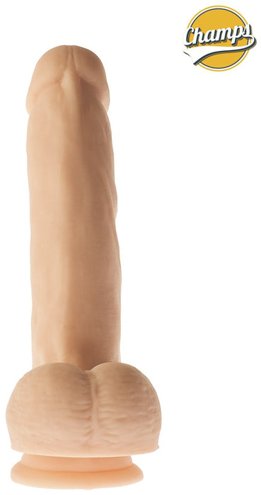 Gode réaliste Curly Champs 16 x 4cm
