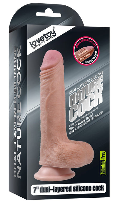 Gode réaliste DUAL Silicone 13 x 3.5 cm Chair