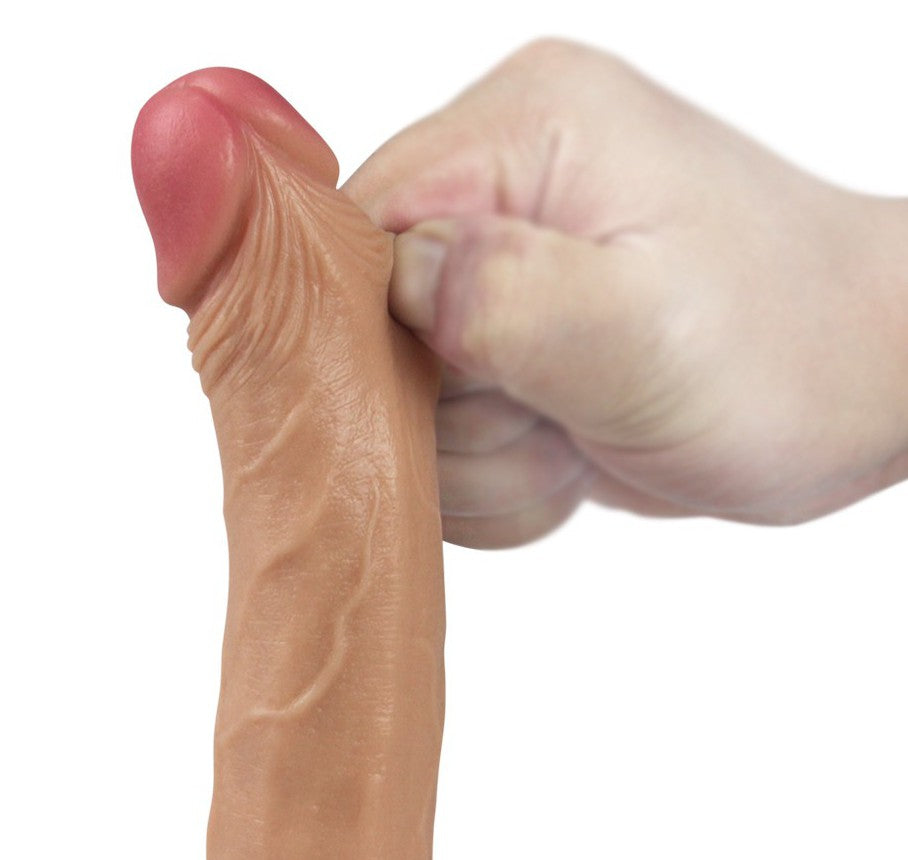 Gode réaliste DUAL Silicone 13 x 3.5 cm Chair