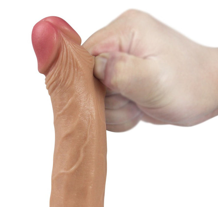 Gode réaliste DUAL Silicone 13 x 3.5 cm Chair