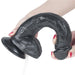 Gode réaliste éjaculateur Squirt 22 x 4.5cm Noir