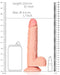 Gode réaliste Envy Straight RealRock 17 x 4.4cm