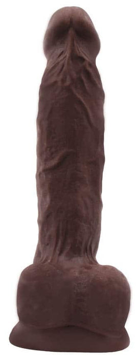 Gode réaliste Flatterer 14 x 4 cm Marron