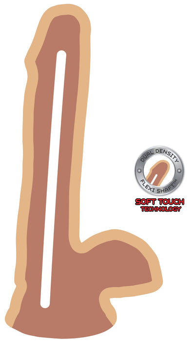 Gode réaliste Get Real Dual Density 13 x 3.3 cm