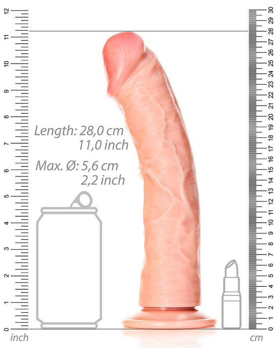 Gode réaliste Mega Curved RealRock 25 x 5.6cm