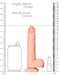 Gode réaliste Mini Straight RealRock 14.5 x 3.6cm
