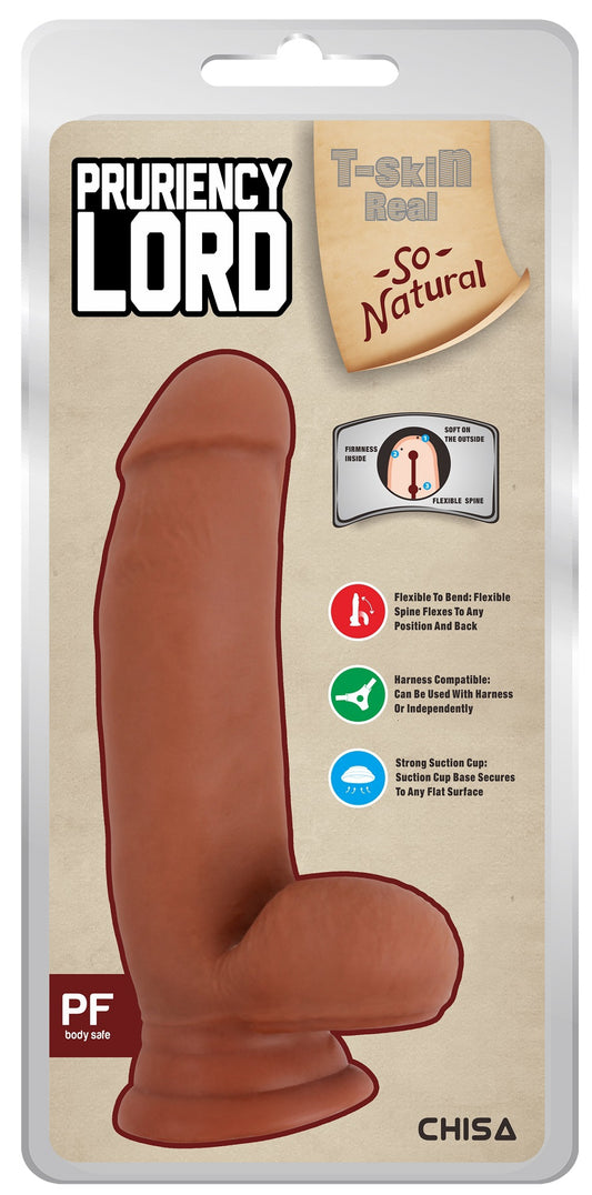 Gode réaliste Pruriency Lord 13 x 4cm Latino