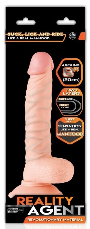 Gode réaliste Reality Agent 16 x 4cm