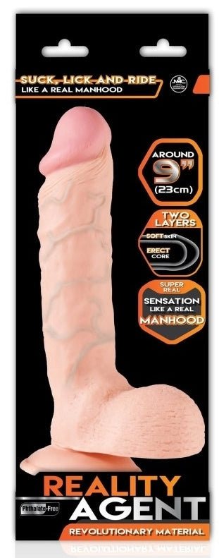 Gode réaliste Reality Agent 18 x 5cm