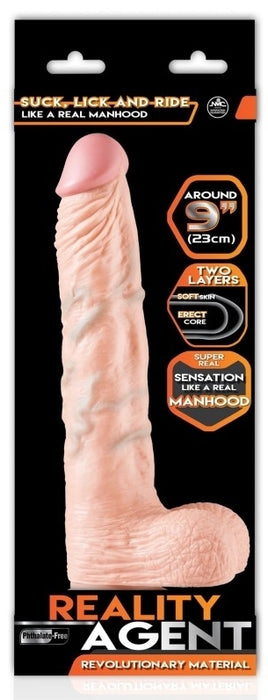 Gode réaliste Reality Agent 19 x 4cm