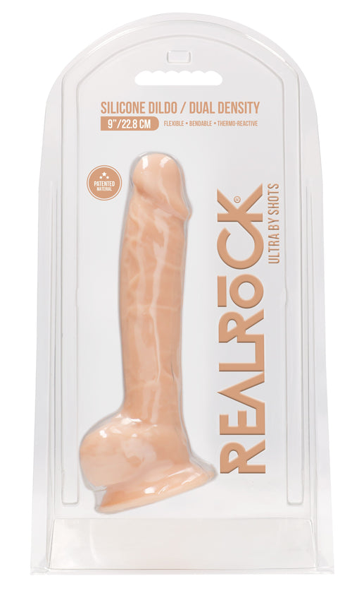 Gode réaliste Realrock ventouse 18 x 4.5 cm