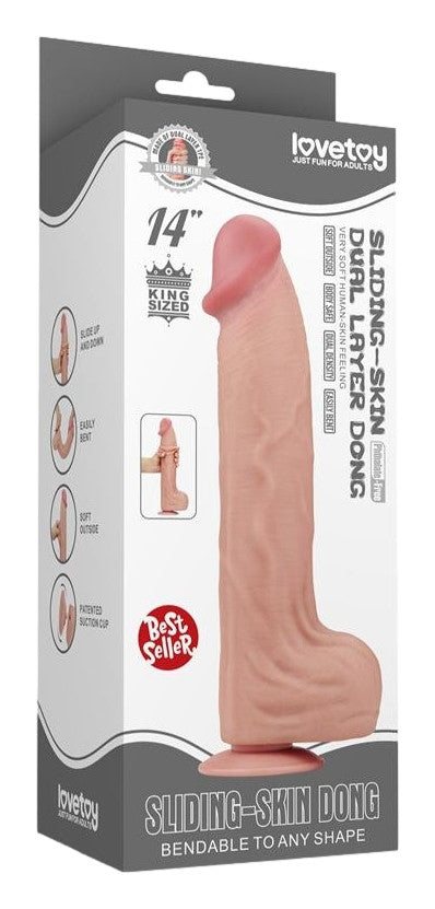 Gode réaliste Sliding Skin 27 x 6.5cm