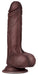 Gode réaliste Slidy Cock 12.5 x 3.8cm Marron