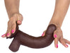 Gode réaliste Slidy Cock 15 x 4cm Marron