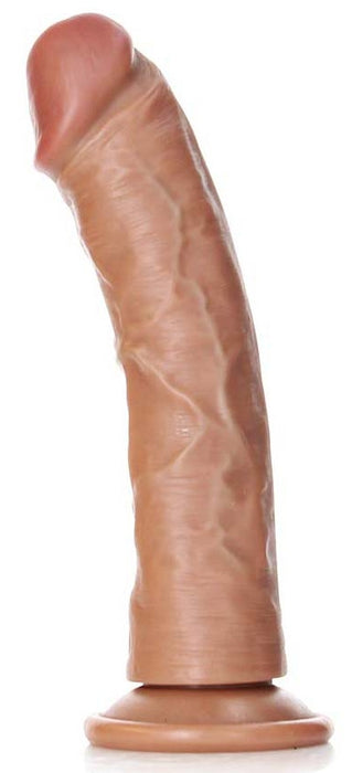 Gode réaliste Ventouse Curved RealRock 20 x 4.6cm Latino