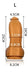 Gode silicone Ashika L 19 x 7.5cm