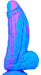 Gode Silicone Fat Dick 18 x 6.5cm Bleu-Rose